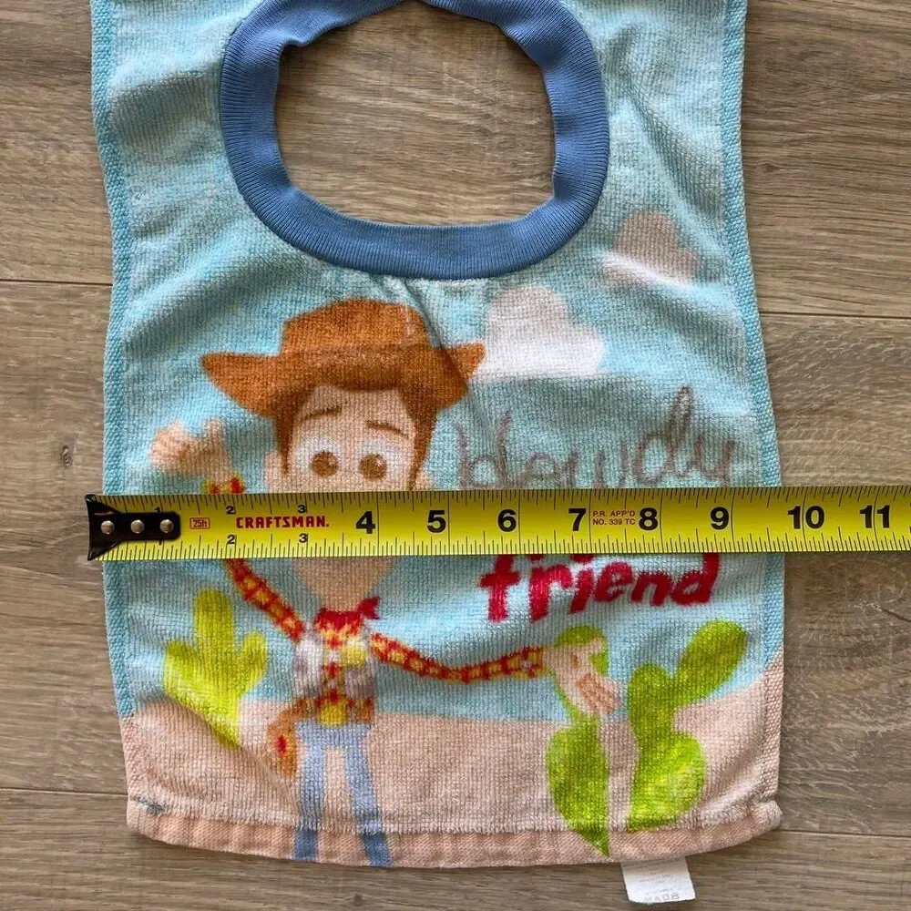 Toy Story Baby Bib Woody Disney Kidcore Pixar Retro Unisex Gender Neutral